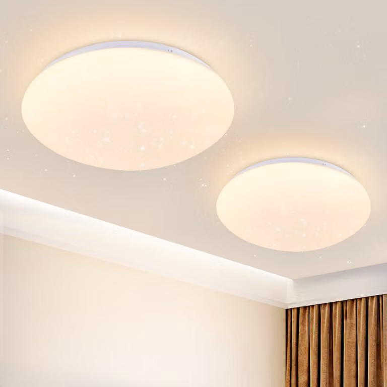 ZMH 2ER lampada da soffitto LED camera da letto plafoniera 5W 3000K camera da letto lampada 16,5CM plafoniera rotonda bianco caldo camera per bambini lampada soggiorno