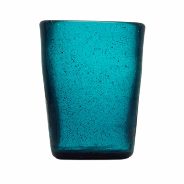 Bicchiere acqua Memento Glass in vetro, Petrolio, 6 pezzi