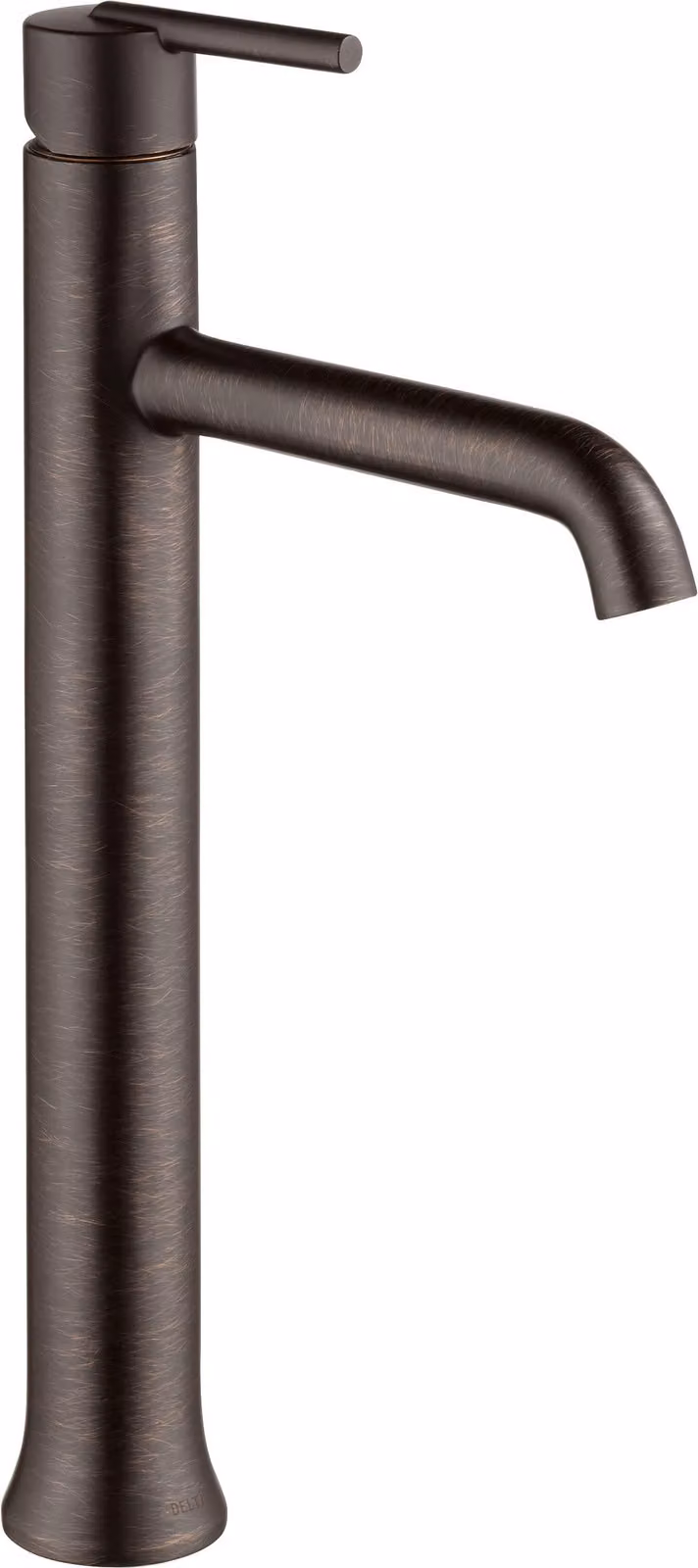 Miscelatore monocomando per lavabo, modello a cascata, finitura bronzo, confezione singola