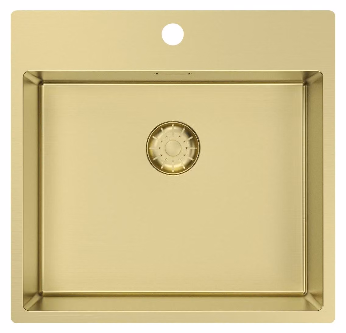 Lavello da cucina 54x52 cm, colore oro, modello Pure.Sink PCM5040T-60 di Tapwing