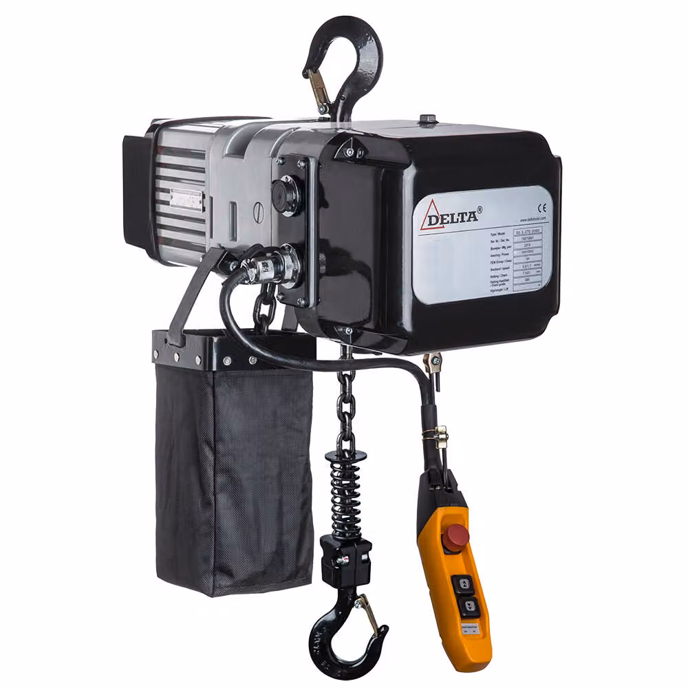 DELTA Paranco elettrico a catena modello DMS - 230 V - Capacità di carico 0,5 t - Altezza di sollevamento 3 m