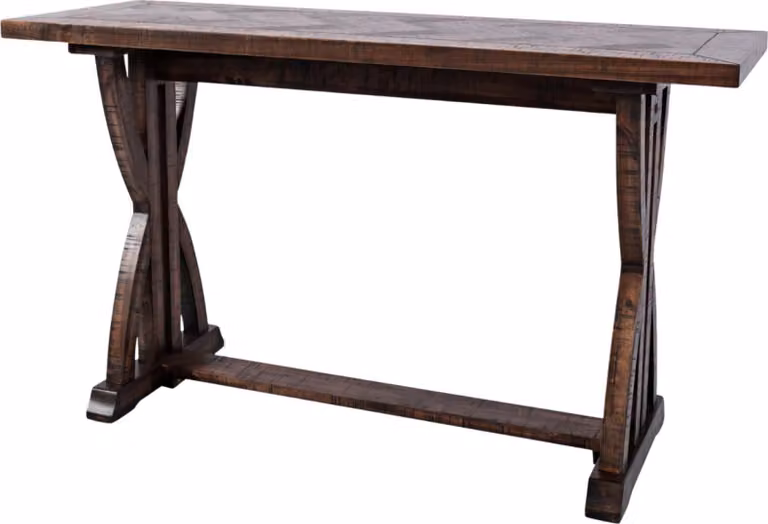 FURNLUX Tavolo da pranzo Avola Testa di moro 132 cm / Colore principale: Marrone / Dimensioni: 132 x 76 x 46 cm
