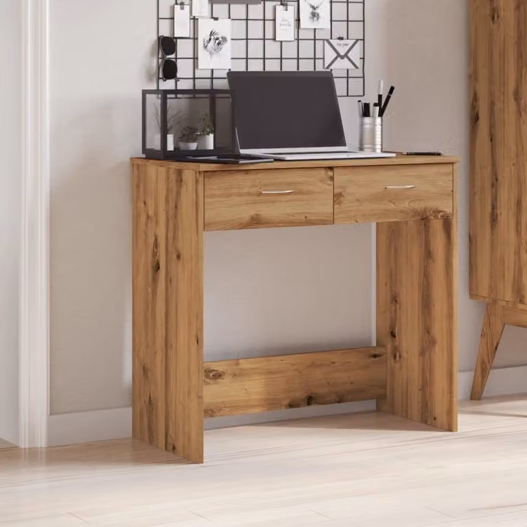Maison Exclusive - Scrivania in rovere artigianale 80x40x75 cm Materiale ligneo
