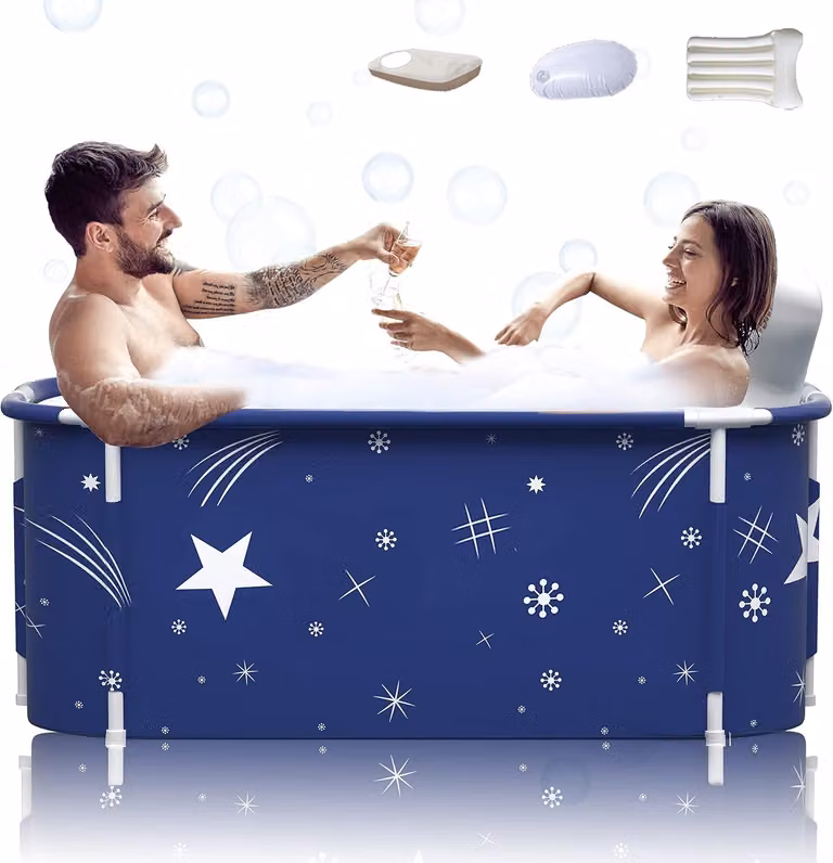 Vaschetta da bagno pieghevole portatile - Vaschetta da bagno pieghevole - Vaschetta da bagno portatile - Vaschetta da bagno per 2 persone - Vaschetta da bagno mobile