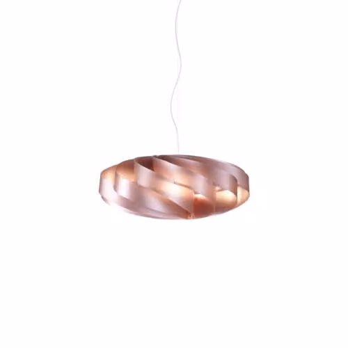Lampadario Moderno Polilux ® Pink Metal E Metallo Cromo 5 Luci E27