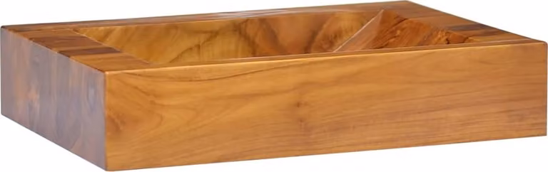 The Living Store Lavabo in teak massiccio 50x35x10 cm