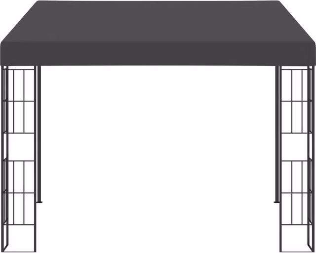 Gazebo a Parete 3x3 m Antracite in Tessuto 47990
