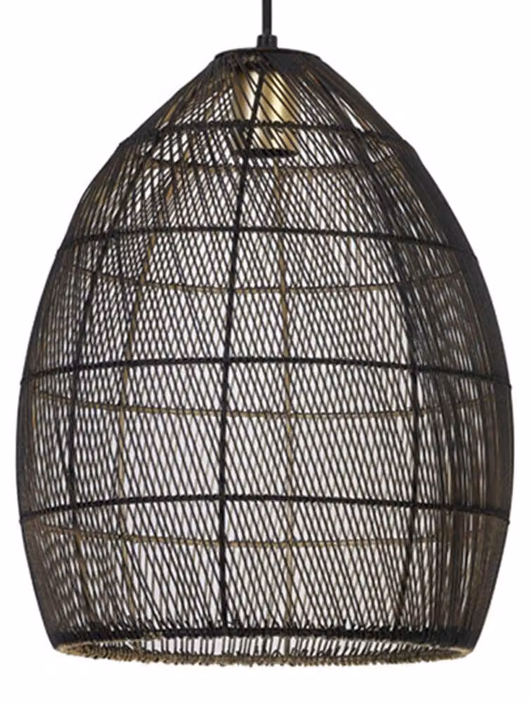Lampada a sospensione - nero - Meya - metallo - Ø 30cm - E27 - 2933512 - Light & Living