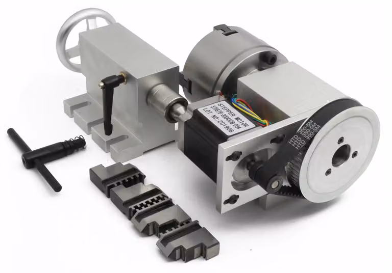 Kit mandrino e assi di rotazione CNC, struttura metallica di alta precisione e lunga durata, K12-100 mm
