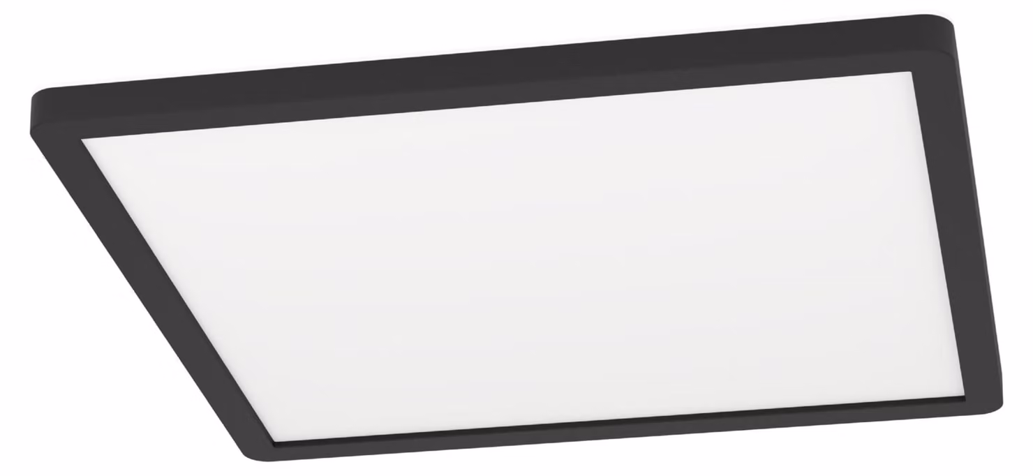 EGLO MINERARIO, 1 lampadina, LED, 3000 K, 2400 lm, IP54, nero, bianco