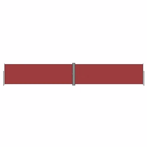 Helloshop26 Tenda da sole con paravento, retrattile, per patio, giardino, terrazza, balcone, protezione visiva, schermo 160 x 1000 cm, colore: Rosso 02_0007463