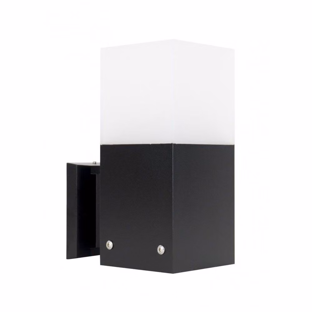 Lampada da parete per esterni 1xE27 nero IP44 SU-MA Cube CB-MAX K BL