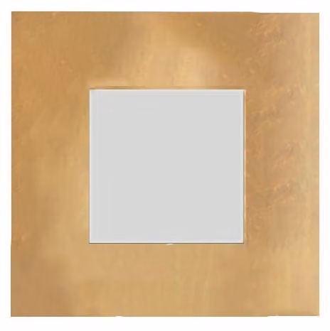 Plafoniera Contemporanea Pixel Metallo Foglia Oro Led 16W