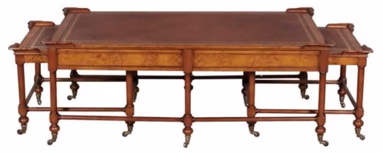 Casa Padrino tavolino da salotto marrone chiaro/marrone 133 x 81 x H. 50 cm - qualità lusso