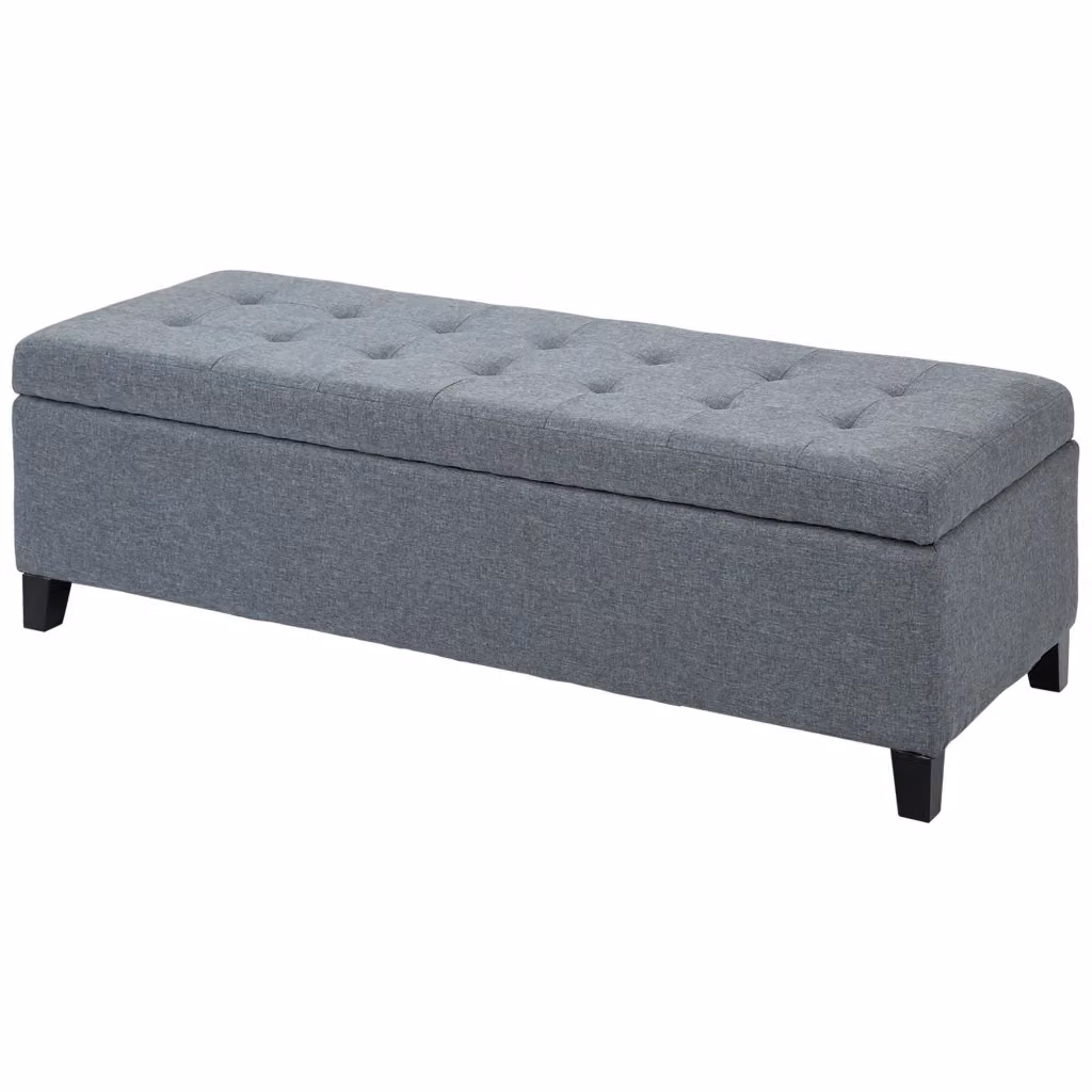 Divanetto con cassetti Minimal Grigio L: 125 cm, P: 49 cm, H: 41 cm – 2