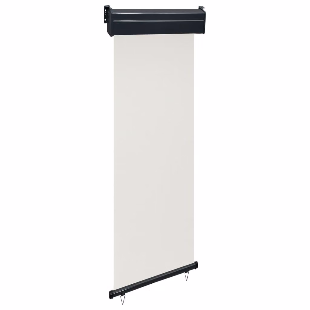 The Living Store Tenda da sole laterale per balcone 60 × 250 cm Crema