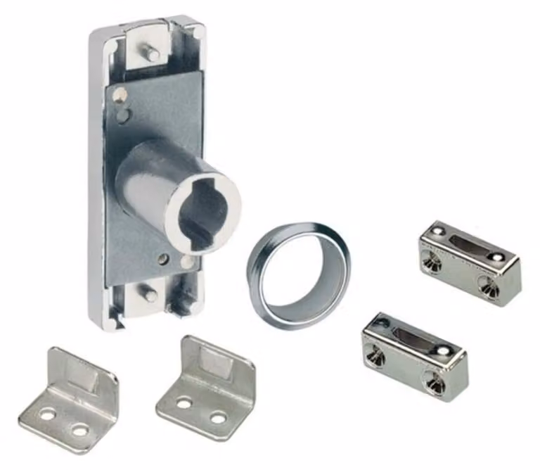 Set di innesto per cilindro, 77892, metallo nichelato
