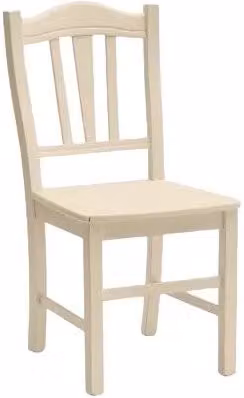 Set di 2 sedie country in legno di faggio beige per soggiorno e sala da pranzo MOBILI 2G L/P/H: 46 x 50 x 95 cm