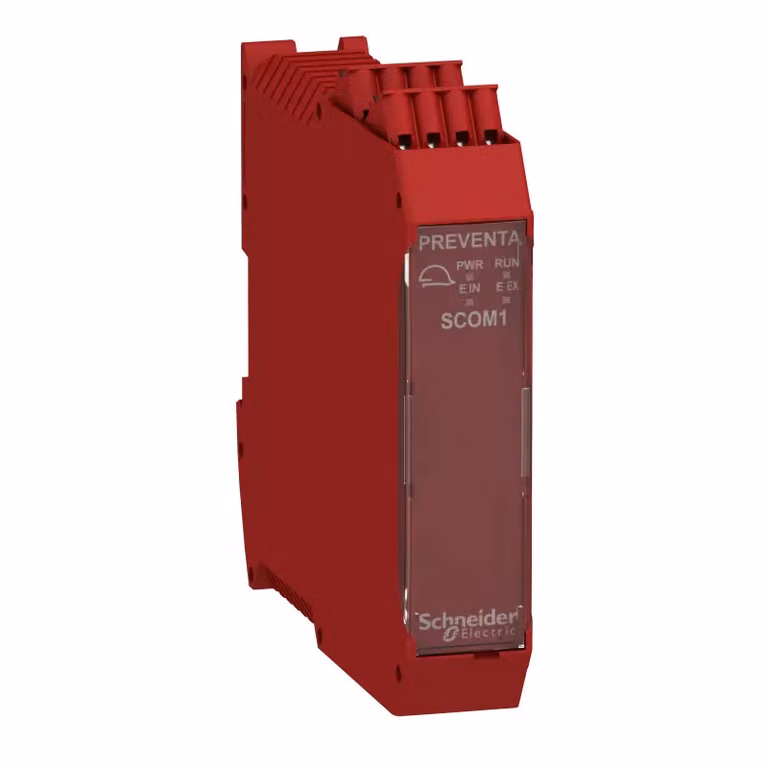 Modulo di comunicazione di sicurezza Schneider Electric, 1 canale (inizio/fine linea), controllore di sicurezza Modicon XPSMCM, morsetti a vite XPSMCMCO0000S1G