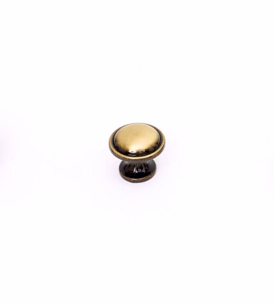Pomolo rigato in metallo bronzo 25 mm