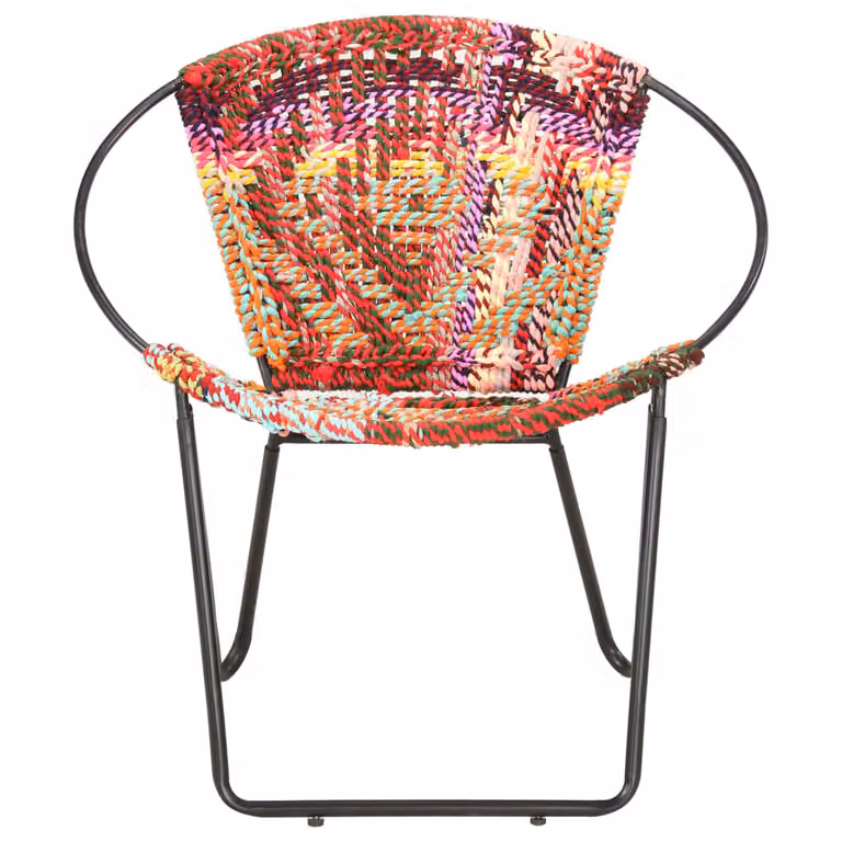 Sedia Acapulco Multicolore in Tessuto Chindi