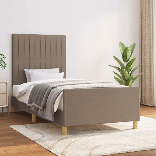 Giroletto senza Materasso Tortora 90x200 cm Tessuto 3125191