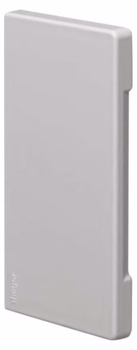 Hager terminale di laminazione tagliato senza alogeni BR 65x130mm parte superiore 80mm grigio chiaro (BR6513067035)