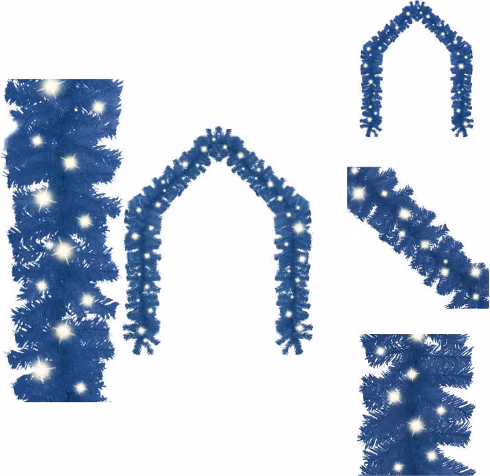 vidaXL ghirlanda di Natale con LED 5 m blu - Luci di Natale