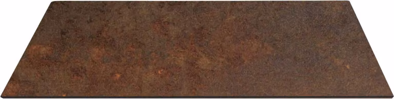 Milani Home - piano tavolo da pranzo fisso 70 x 70 cm, bronzo, HPL laminato