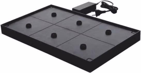 Base di ricarica magnetica multipla Zafferano per lampade Olivia e Ofelia, colore nero