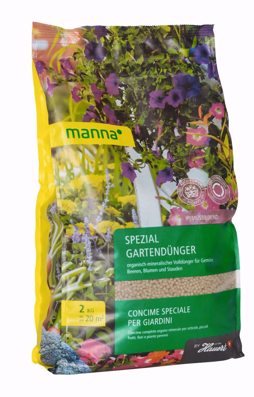 Concime speciale per giardini, Manna, 2 kg, per un'area di 20 m²