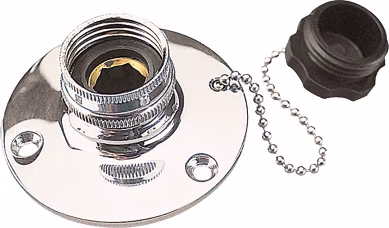 Linea Sea-dog Ottone Acqua Dolce Cromo/Ingresso Argento Argento Taglia Unica