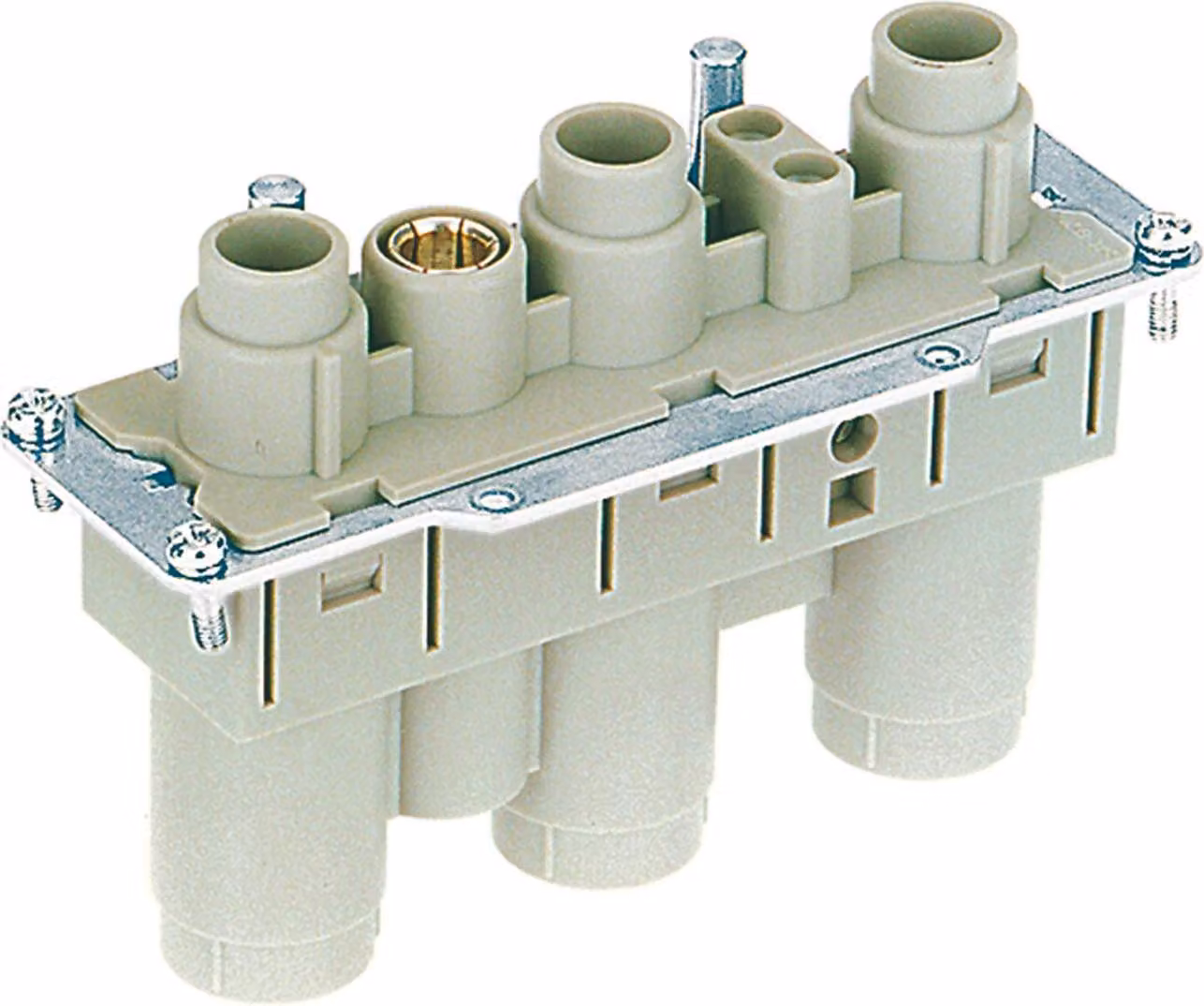 HARTING Han K 3/2 inserto femmina (F) connessione assiale a vite / a vite, 5 poli 3/2+PE 2000V/1150V, 200A/16A - 1 pezzo