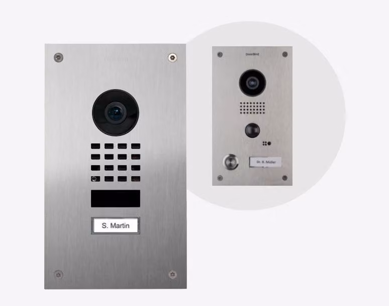 DoorBird 423867666, 1080p, 6 m, 80°, IR, acciaio spazzolato, IP65