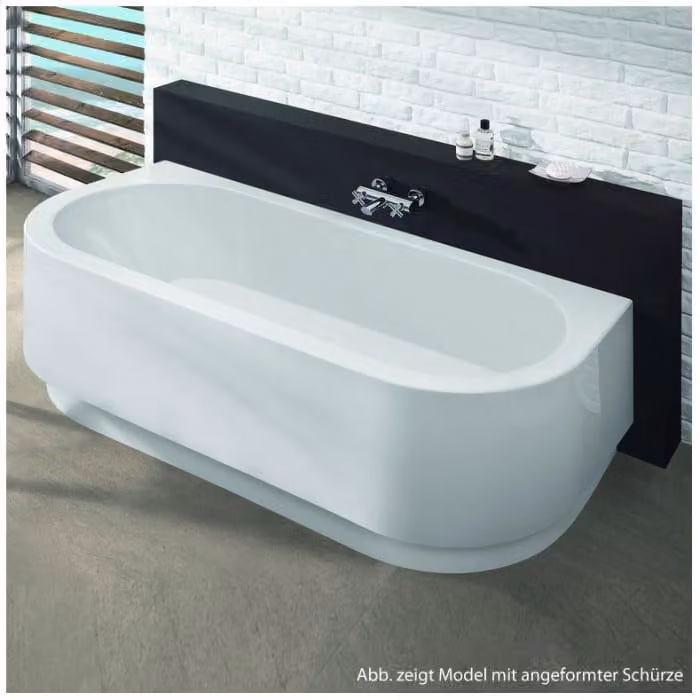 Vasca da bagno freestanding Hoesch Happy D, dimensioni 1800 x 800 mm, colore bianco - codice prodotto: 6180.010