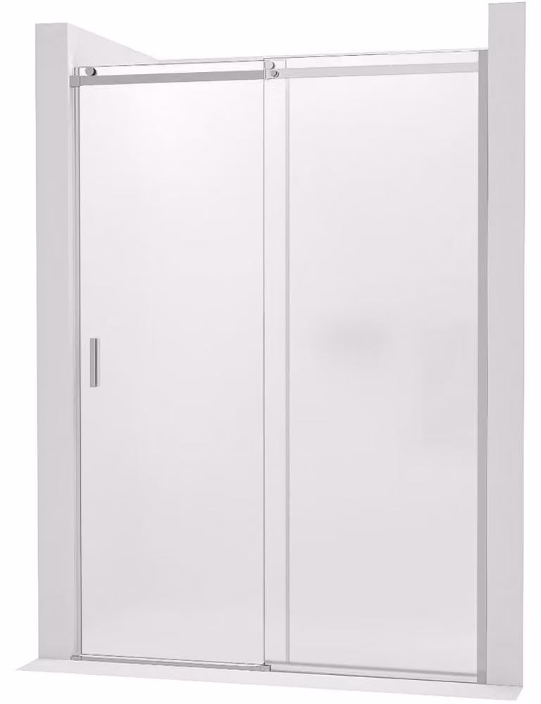 Porta scorrevole per box doccia Santoro - lato destro - 6 mm - cromo, vetro satinato - 110x195 cm