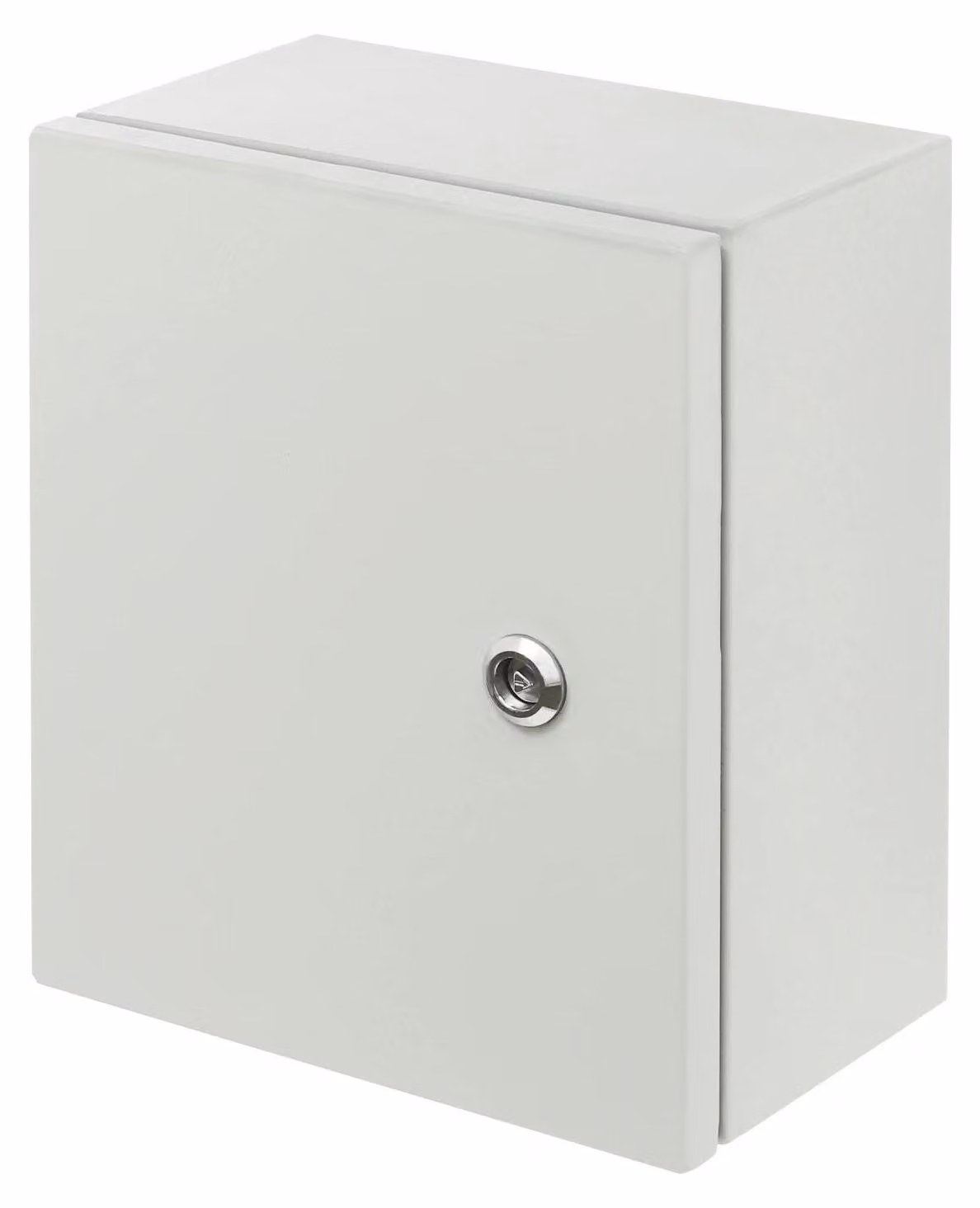 Quadro di distribuzione esterno - scatola di derivazione elettrica a parete - 25x30x15 cm - impermeabile e chiudibile a chiave - acciaio laminato a freddo - grigio