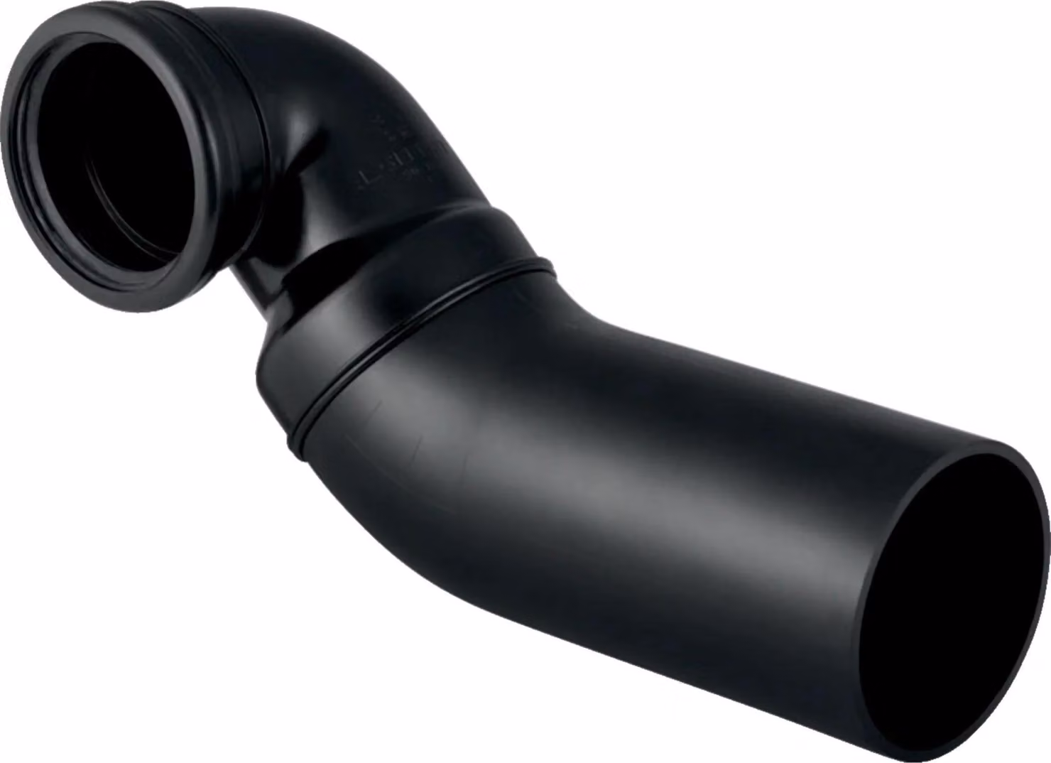 Geberit GE PE Curva per WC a parete, 90°, sinistra, d 90/90, montaggio orizzontale, 366913, 1 pz.
