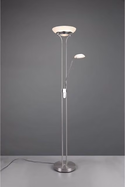 Piantana Led Dimmer con Luce Spot da Lettura Orson Nichel Trio Lighting