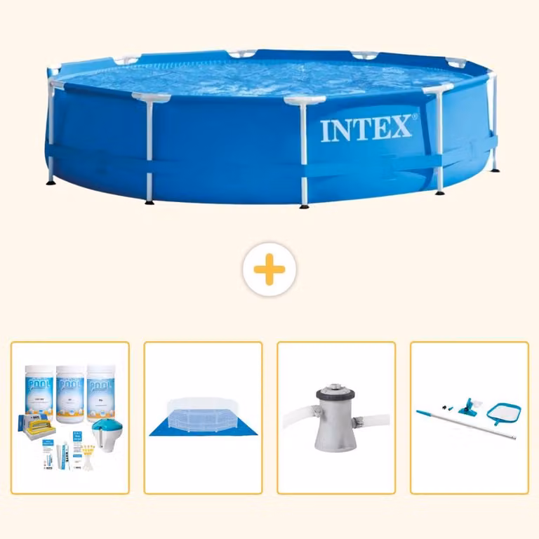 Piscina autoportante rettangolare - 305x76 cm - 5 pezzi - Modello S20997