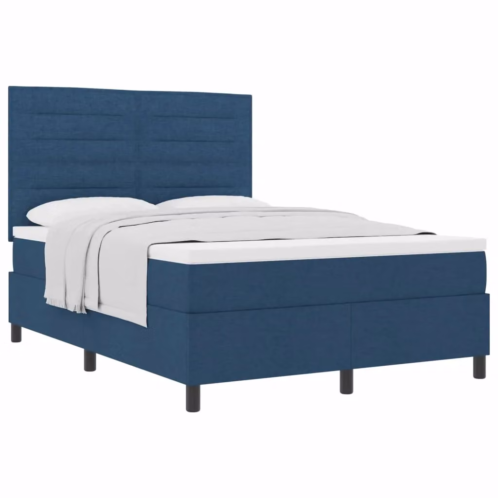 Letto a molle con materasso blu vidaXL L/P: 160 x 200 cm – 2