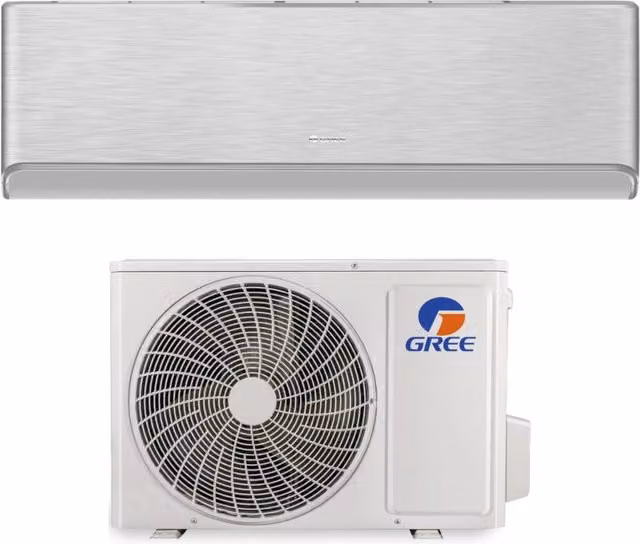 Condizionatore Split Gree Airy Silver 9000 Btu GWH09AVCXB-K6DNA1B con Wi-Fi Integrato e Classe Energetica A+++