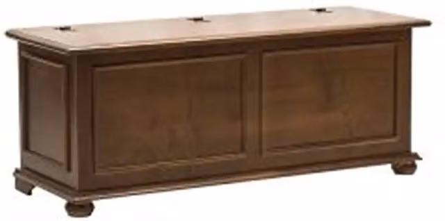 Cassapanca in legno arte povera mod cipolla colore noce scuro