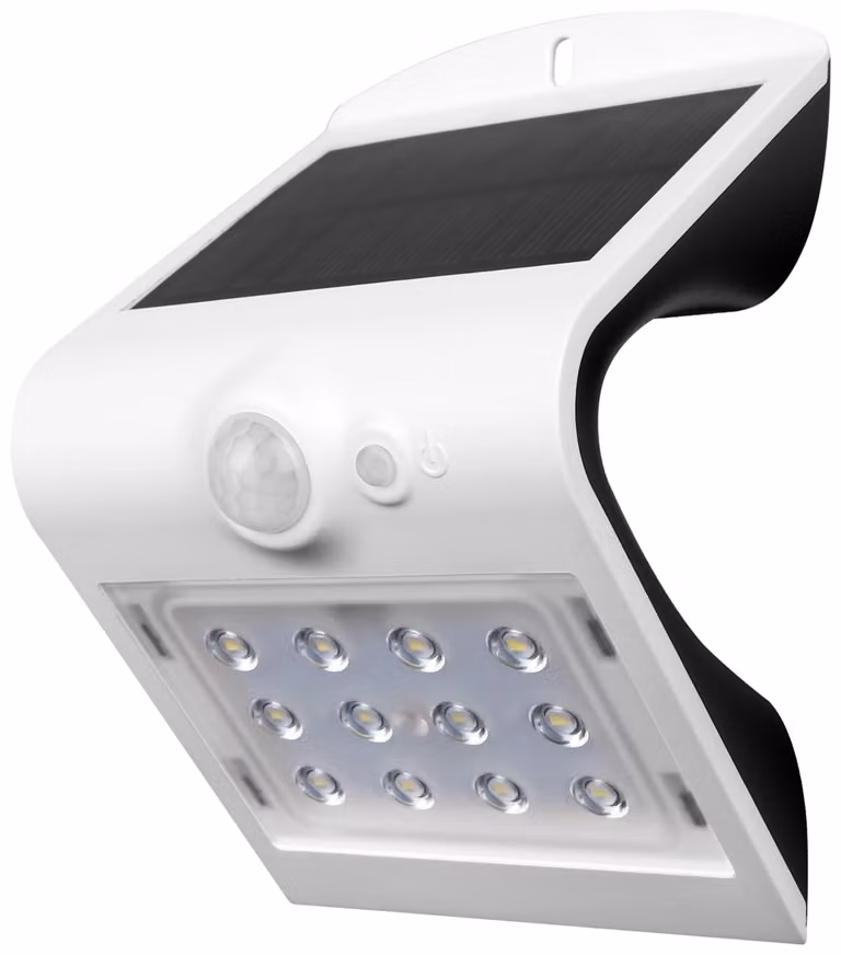 BLULAXA Applique LED solare 48552 con sensore, 1,5W, bianco