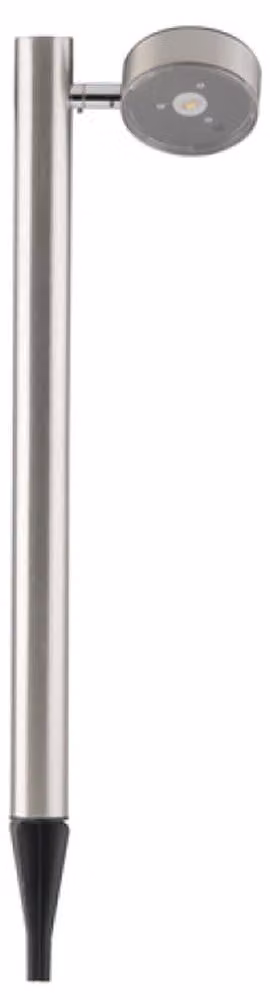 Luce solare da giardino a LED Grundig, luce di scherno, acciaio inox LxHxL 8,6x65x16cm