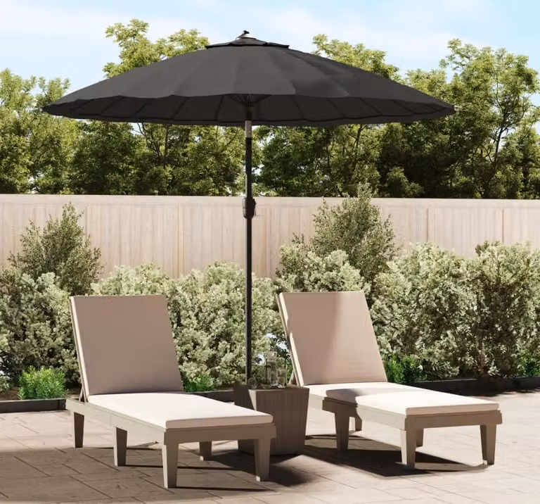 Maison Exclusive - Ombrellone con palo in alluminio, diametro 250 cm, colore antracite