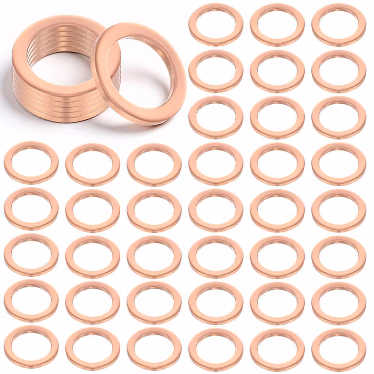 40 guarnizioni in ottone, filettatura M14 x 20 mm