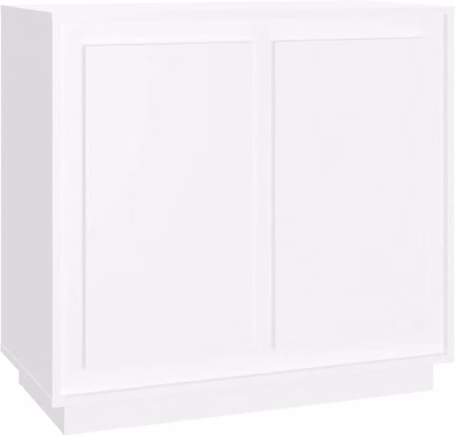 Credenza Buffet da pranzo Bianca in Legno Multistrato L: 80 cm, P: 34 cm, H: 75 cm