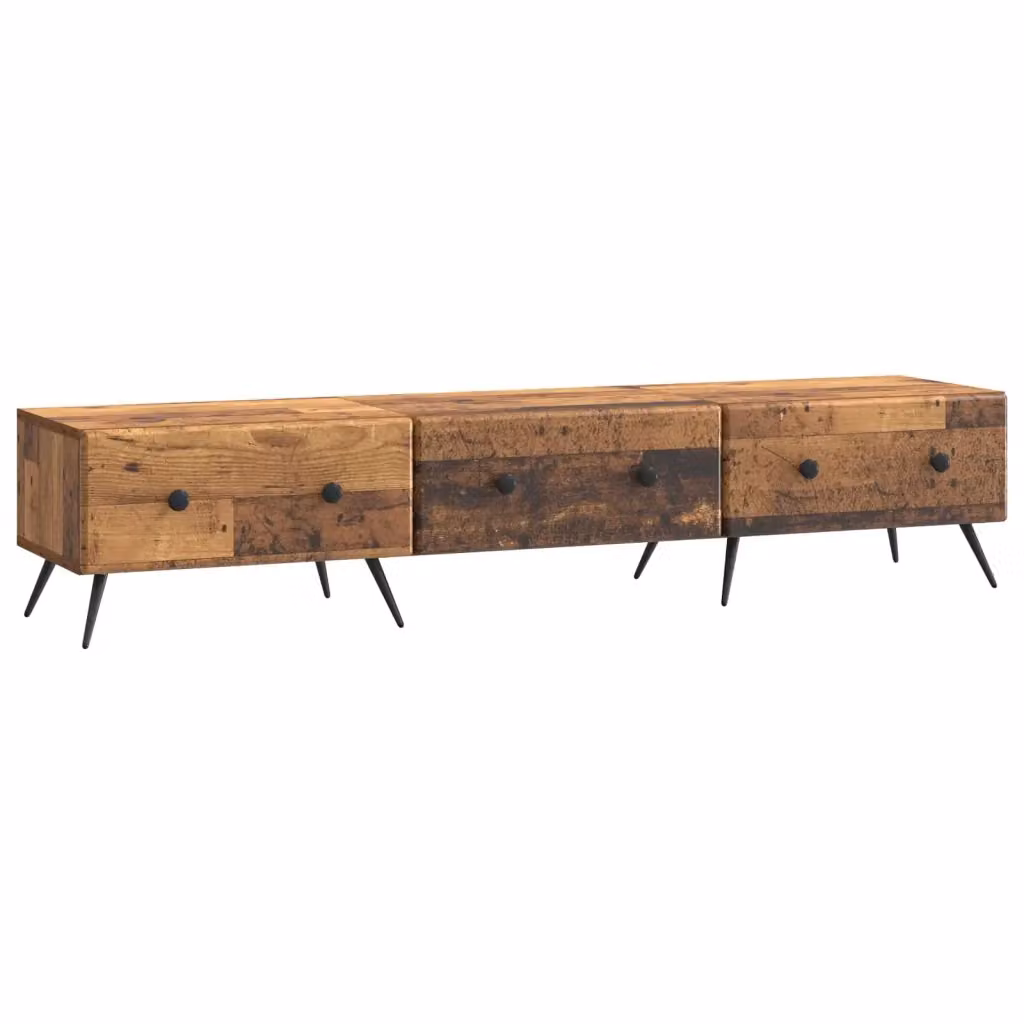 Mobile TV moderno vidaXL in legno color marrone L: 147 cm, P: 34,5 cm, H: 30 cm – 2