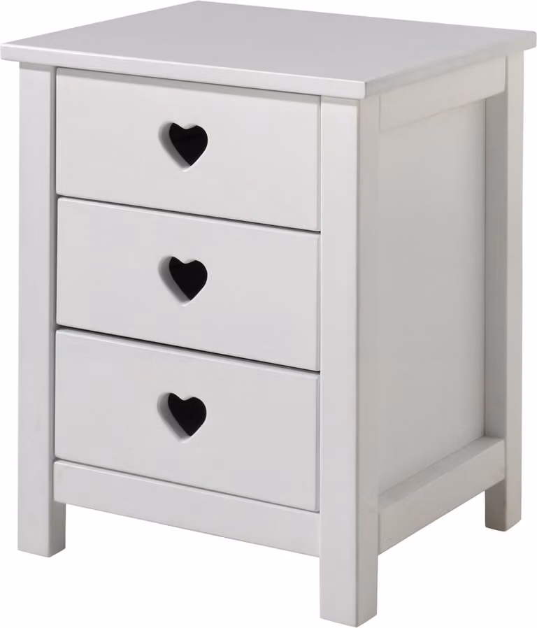 Comodino Kamila 45x40x55 MDF bianco